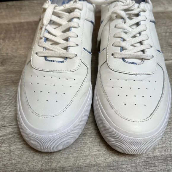 Reformation Harlow Leather Sneakers Floral Swallow Bird Print Size 11 - Picture 4 of 7